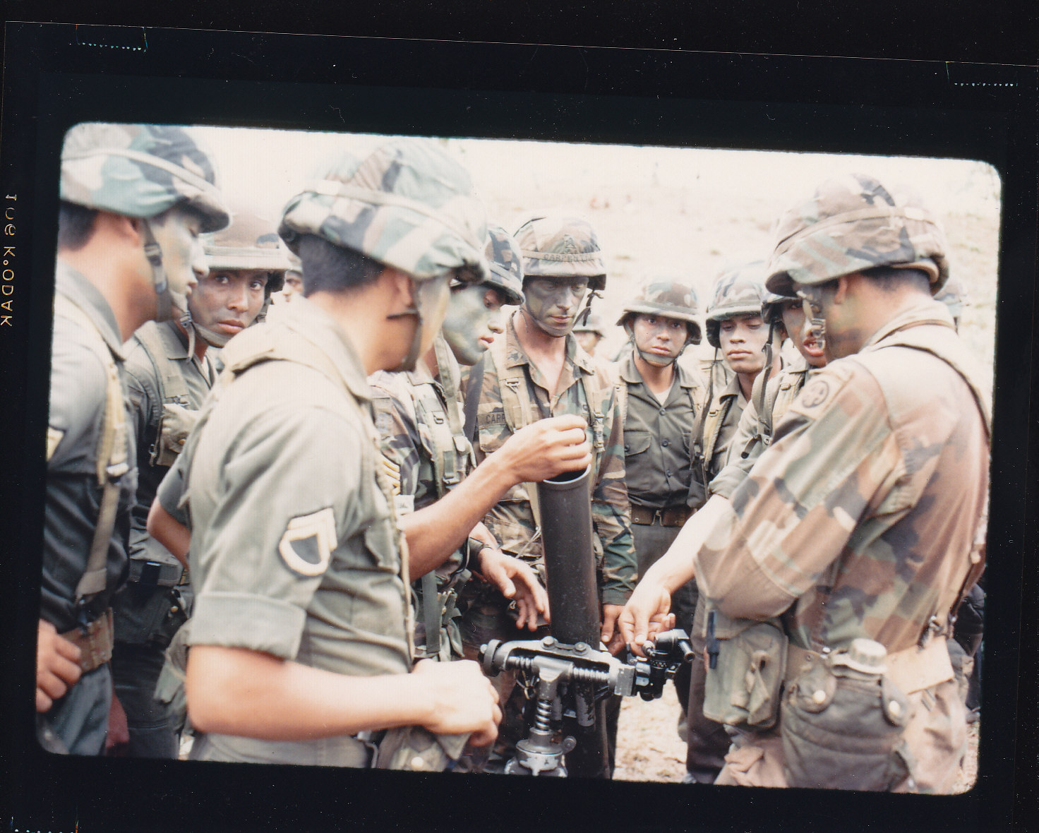 U.S. forces train with Honduran troops in Honduras in 1988. (NARA)